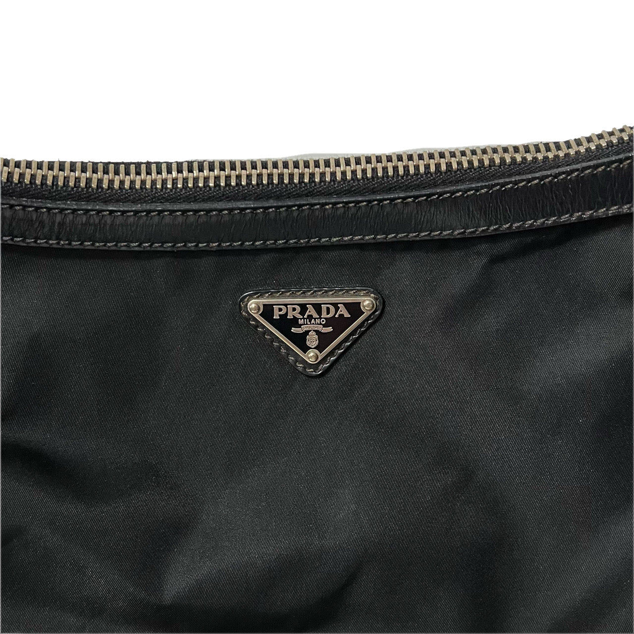 PRADA プラダ　ショルダーバッグ　ナイロン　ポコノ　レザー　サコッシュ　ブラック