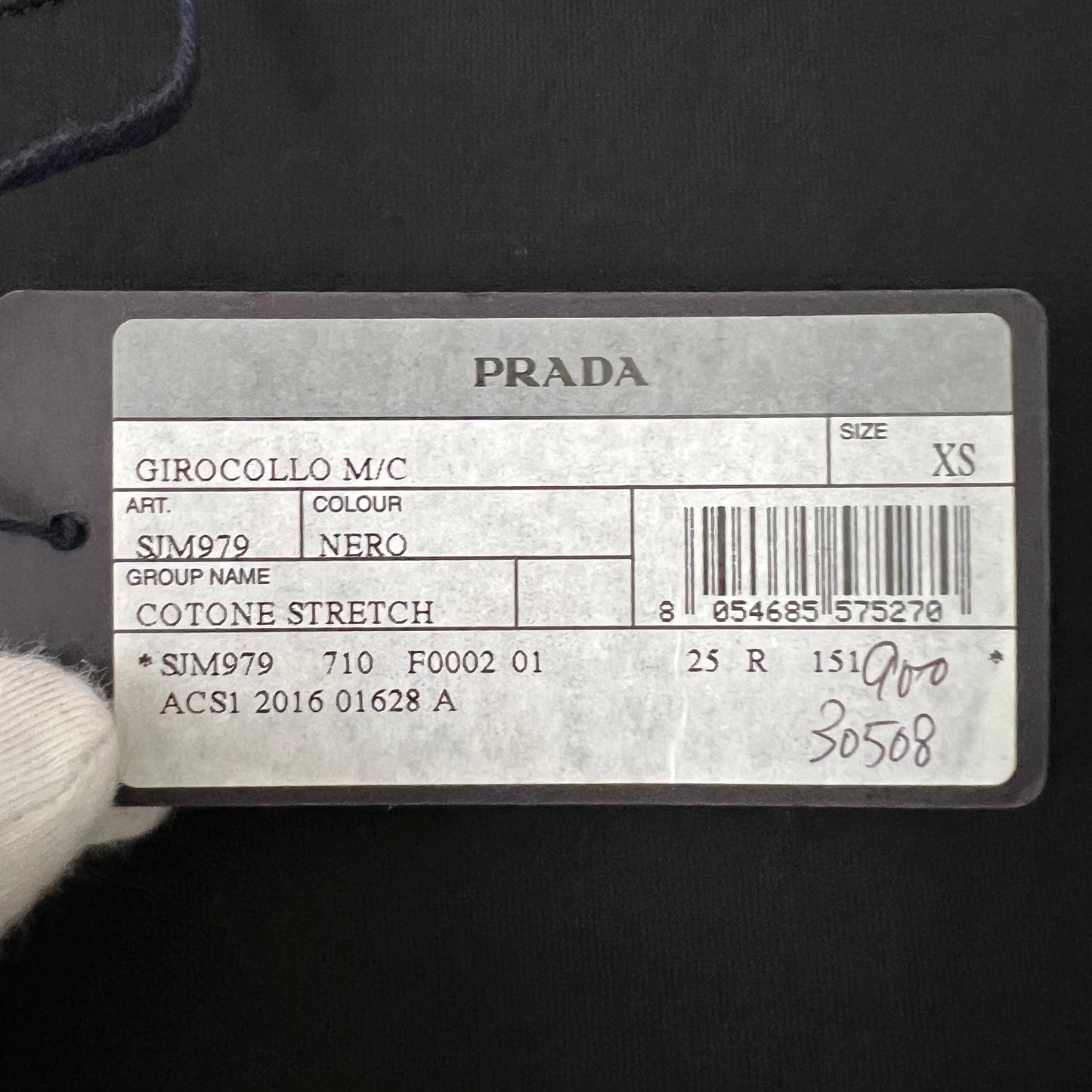 PRADA Prada T-shirt in nylon, black