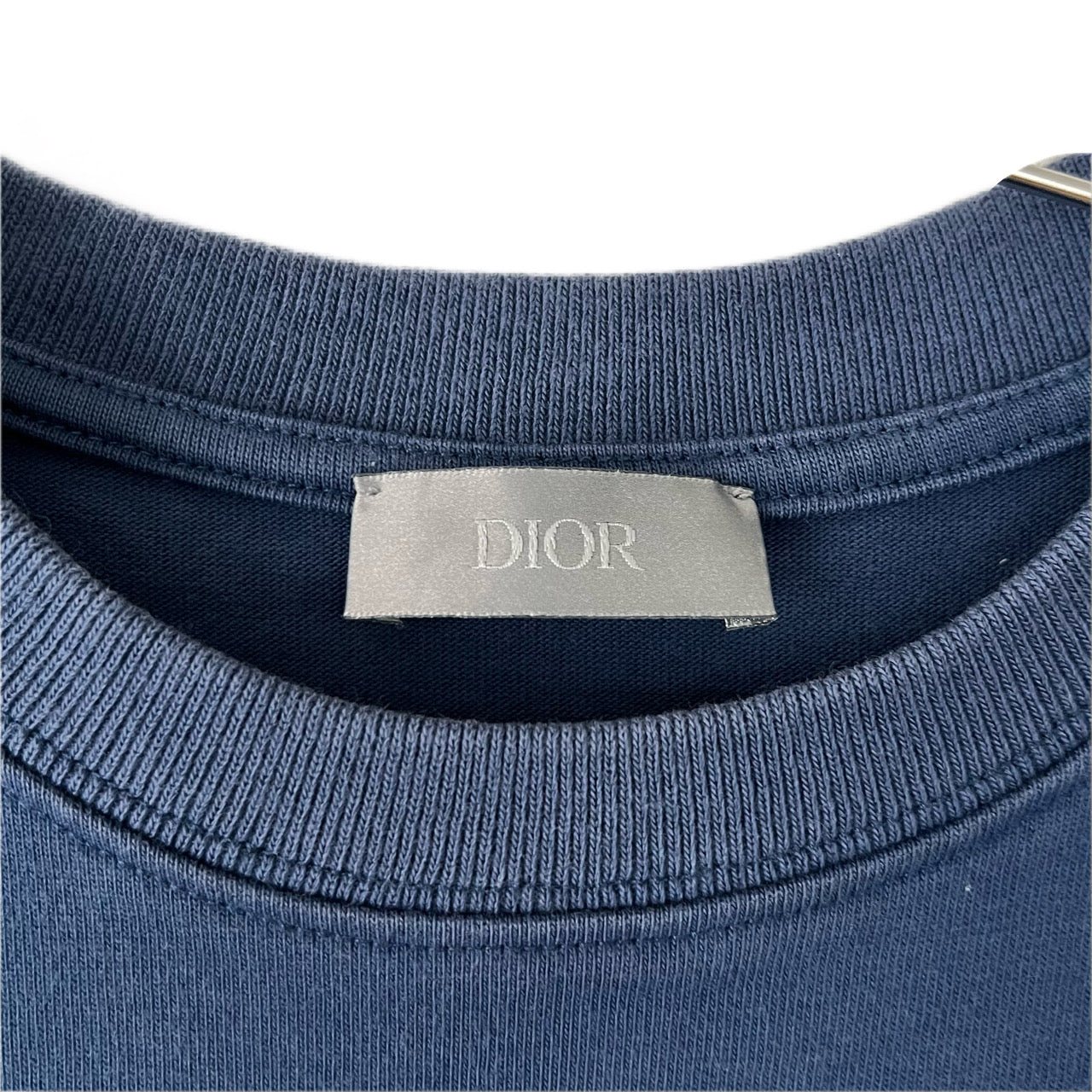 DIOR クリスチャンディオール　Tシャツ　ブルー　厚手　刺繍