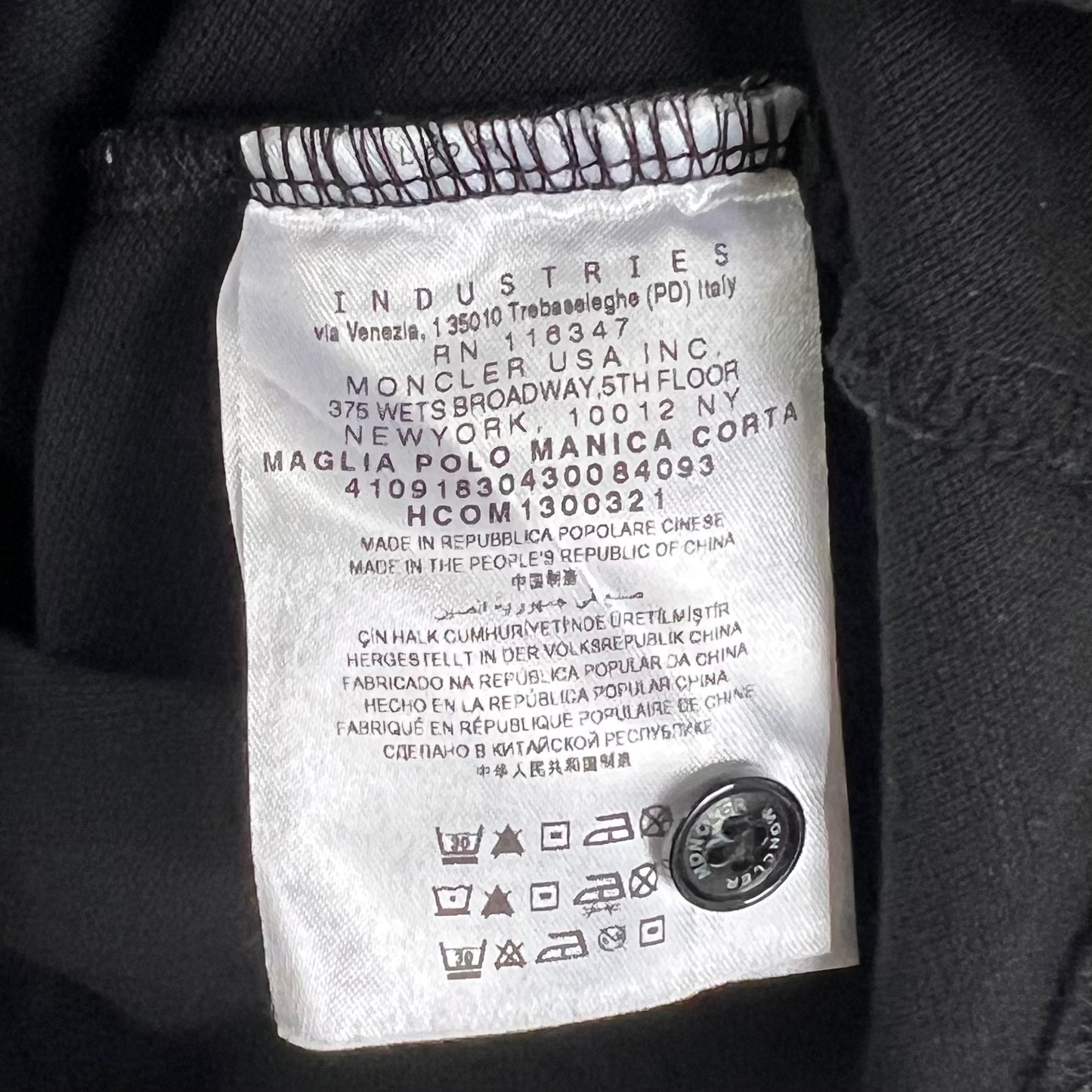 MONCLER Moncler Polo shirt Black