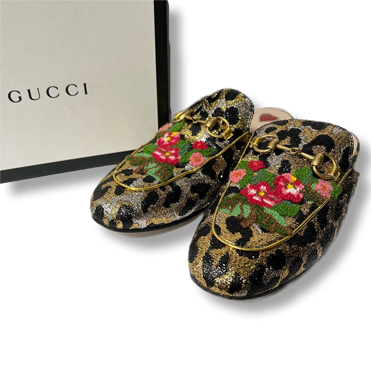 GUCCI グッチ　プリンスタウン　ホースビット　レオパード