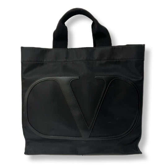 VALENTINO ヴァレンティノ　トートバッグ　レザーパッチ　ビックロゴ