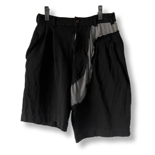 COMME des GARCONS コムデギャルソン ハーフパン　ショーツ　ショートパンツ　アシンメトリー　ブラック