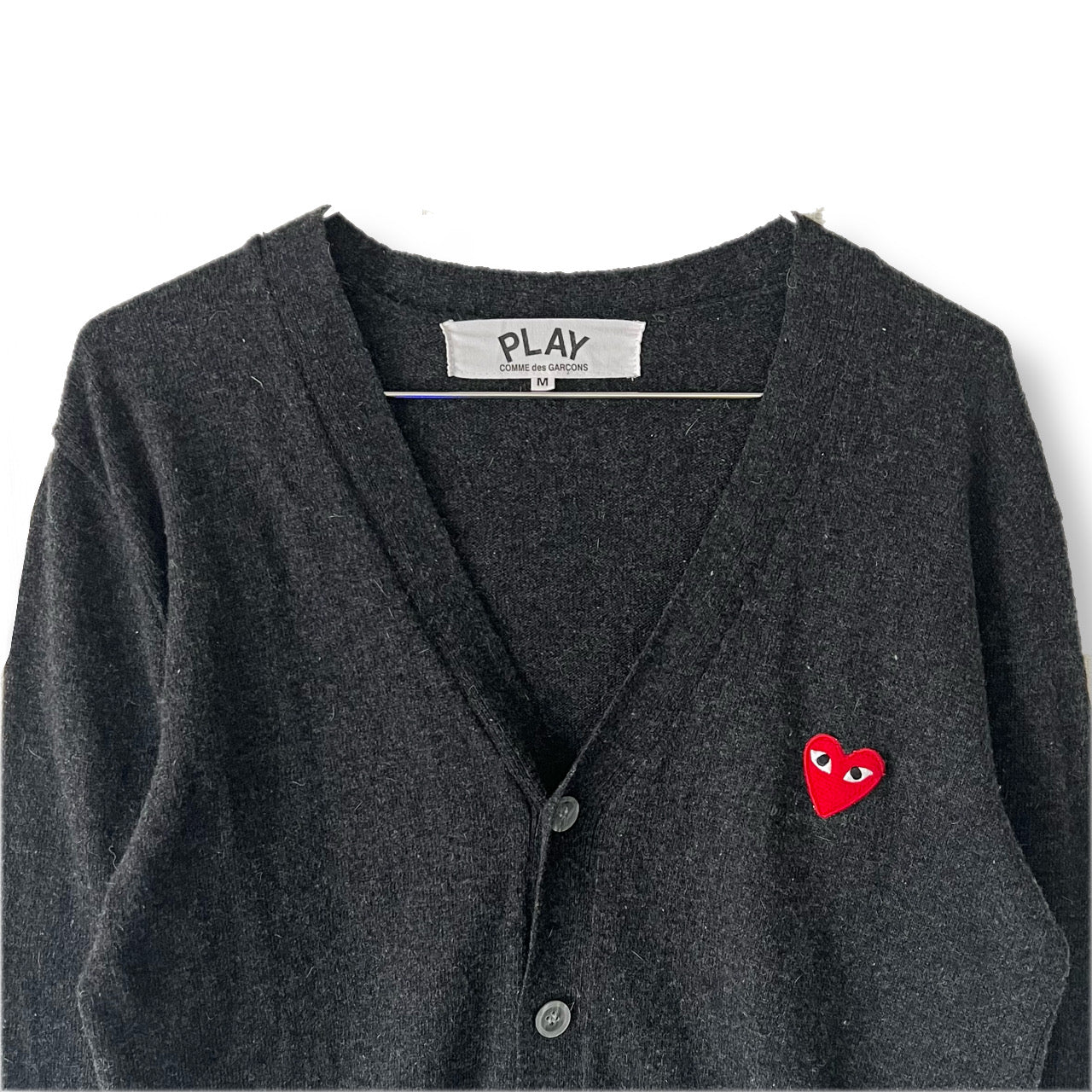 Play Comme des Garcons Cardigan Grey Patch