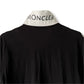 MONCLER Polo shirt with collar logo in black