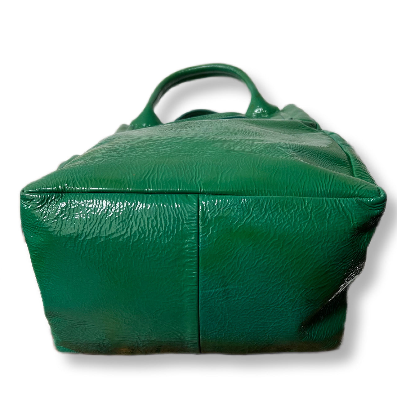JIL SANDER handbag in sheepskin, goat leather, green