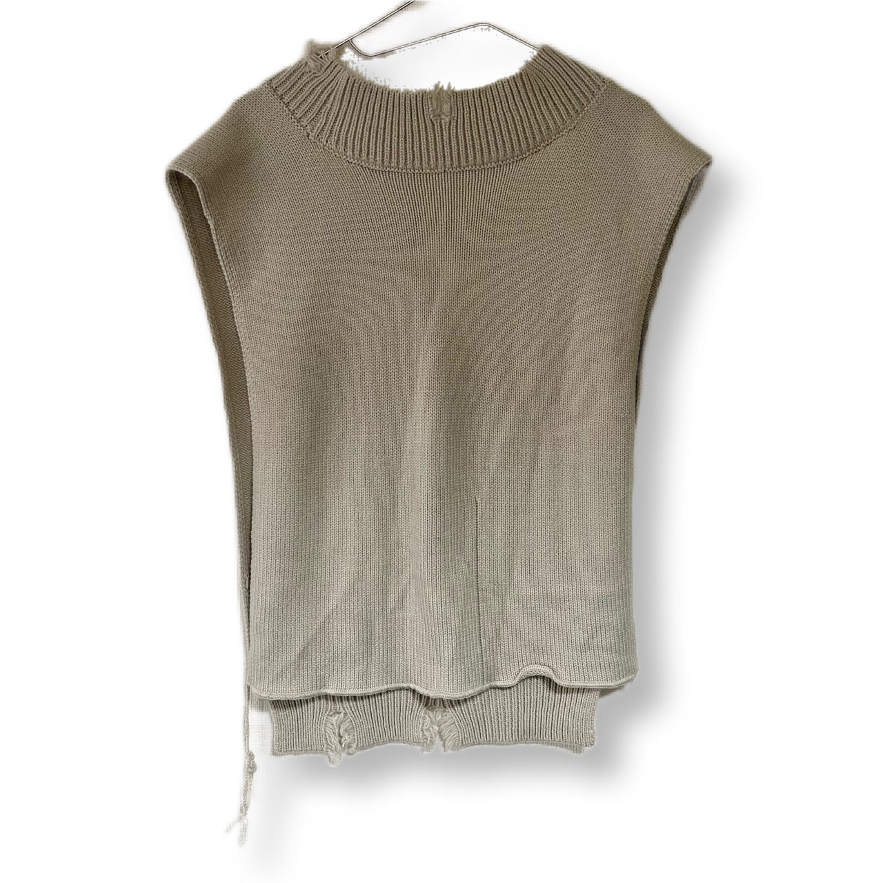 Maison Margiela knit vest with white tag and crash