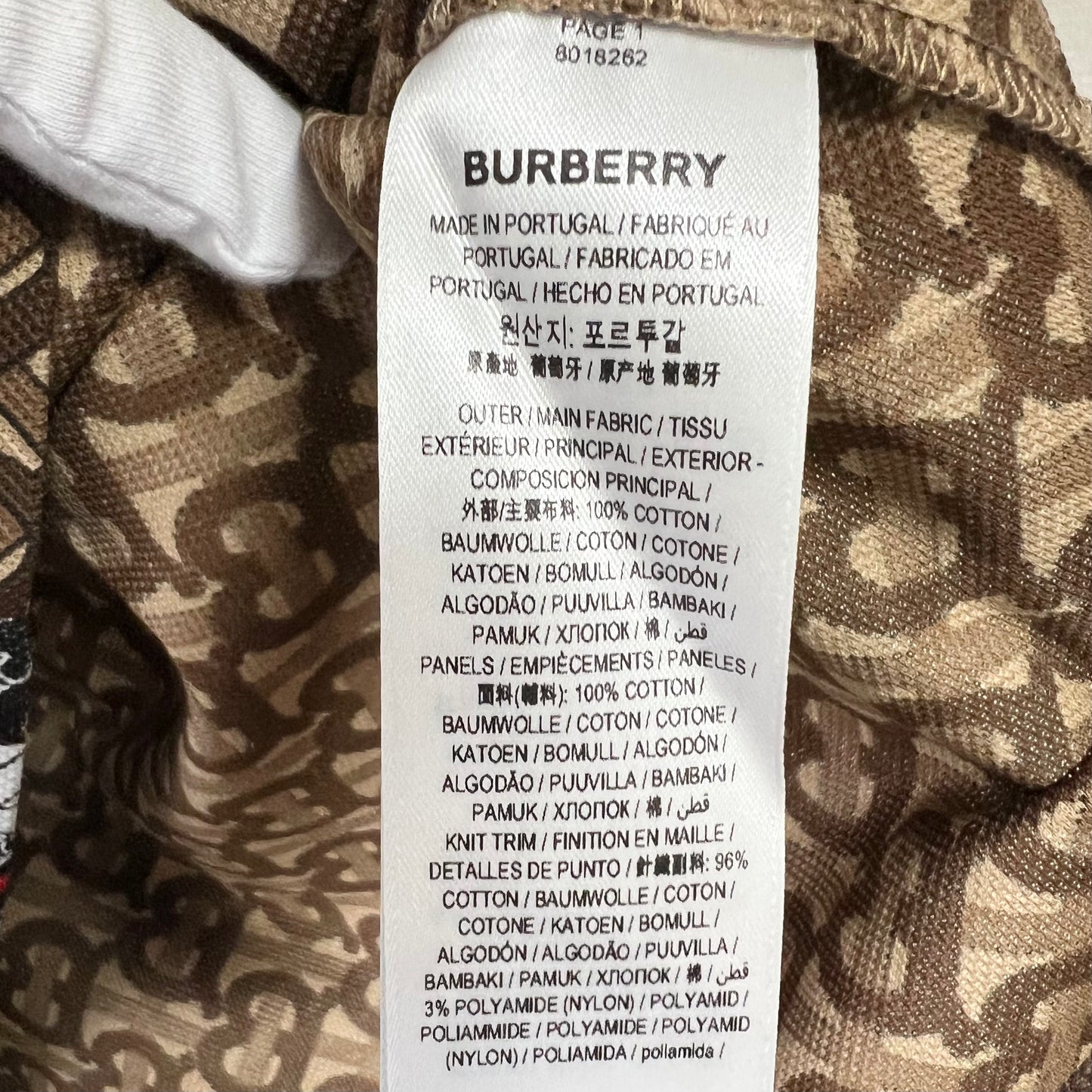 Burberry London Polo shirt in good condition, monogram