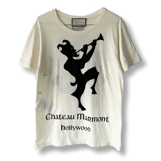 GUCCI グッチ　Tシャツ　MARMONT マーモント　悪魔　デビル　クリーム色