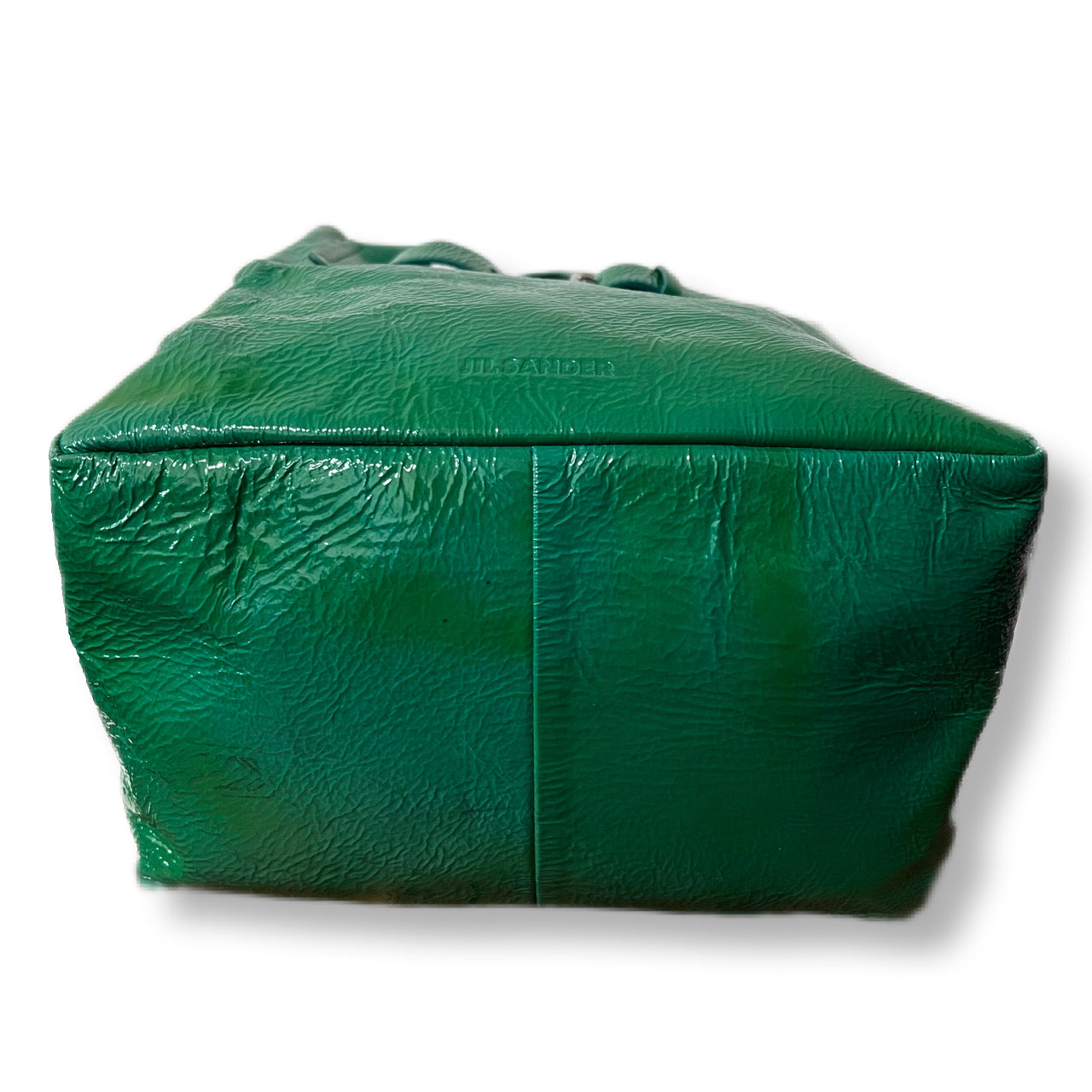 JIL SANDER handbag in sheepskin, goat leather, green