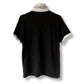 MONCLER Polo shirt with collar logo in black