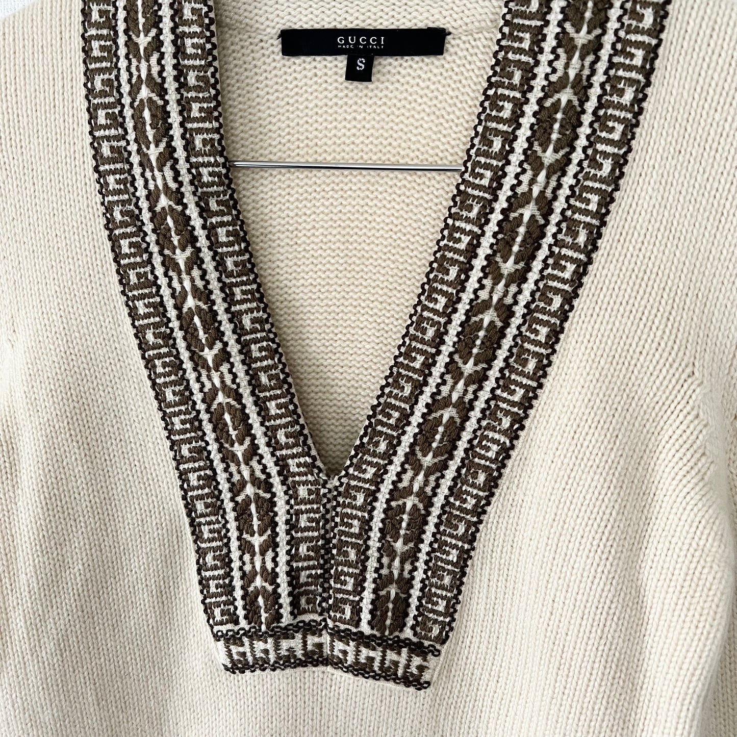 GUCCI Gucci knit sweater Tom Ford period 100% cashmere