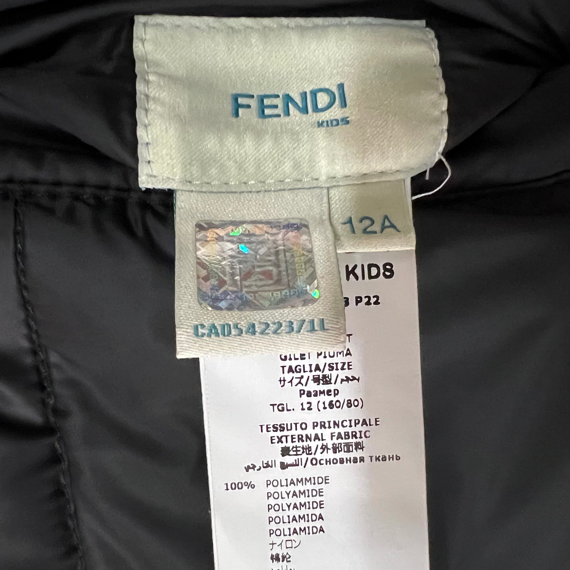 FENDI フェンディ　ダウンベスト　ズッカ柄　リバーシブル