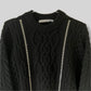 JOHN LAWRENCE SULLIVAN　22AW ジップニット　ブラック