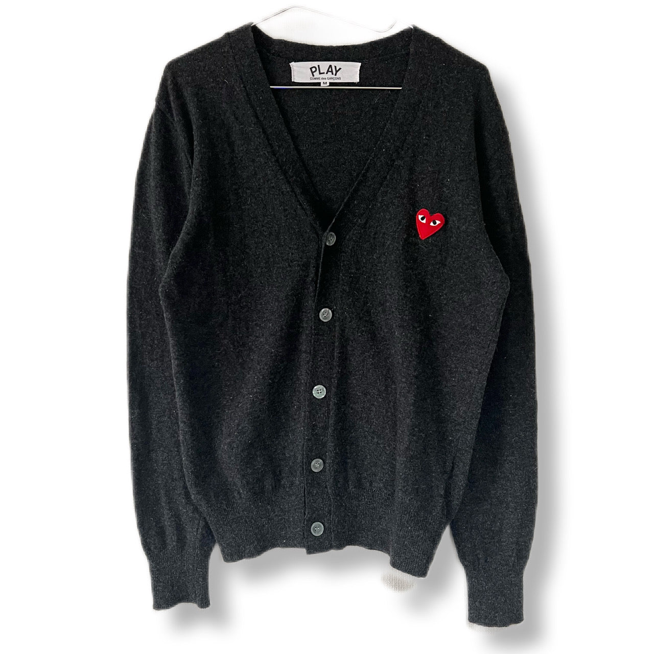 Play Comme des Garcons Cardigan Grey Patch
