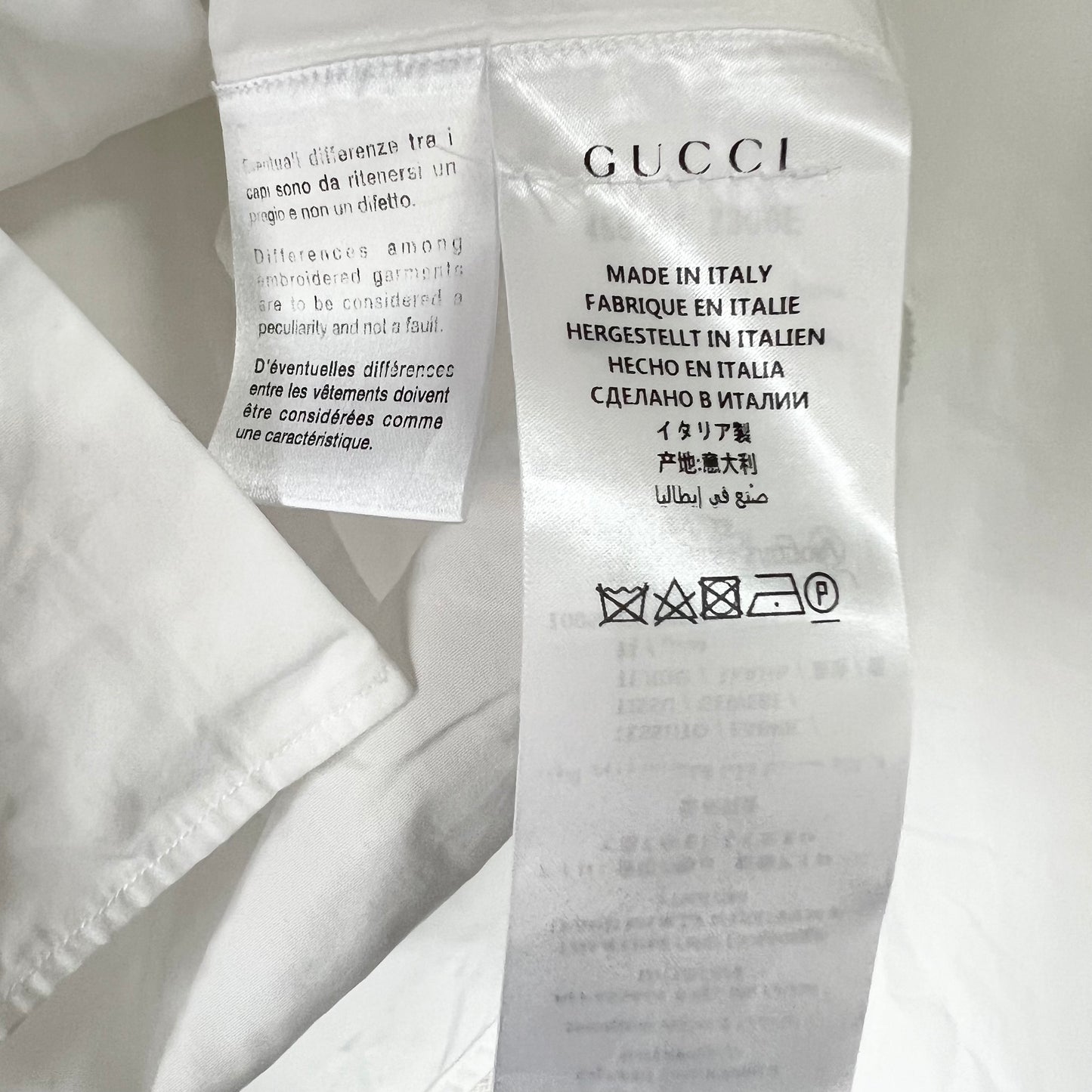 GUCCI グッチ　シャツ　タイガー　ホワイト