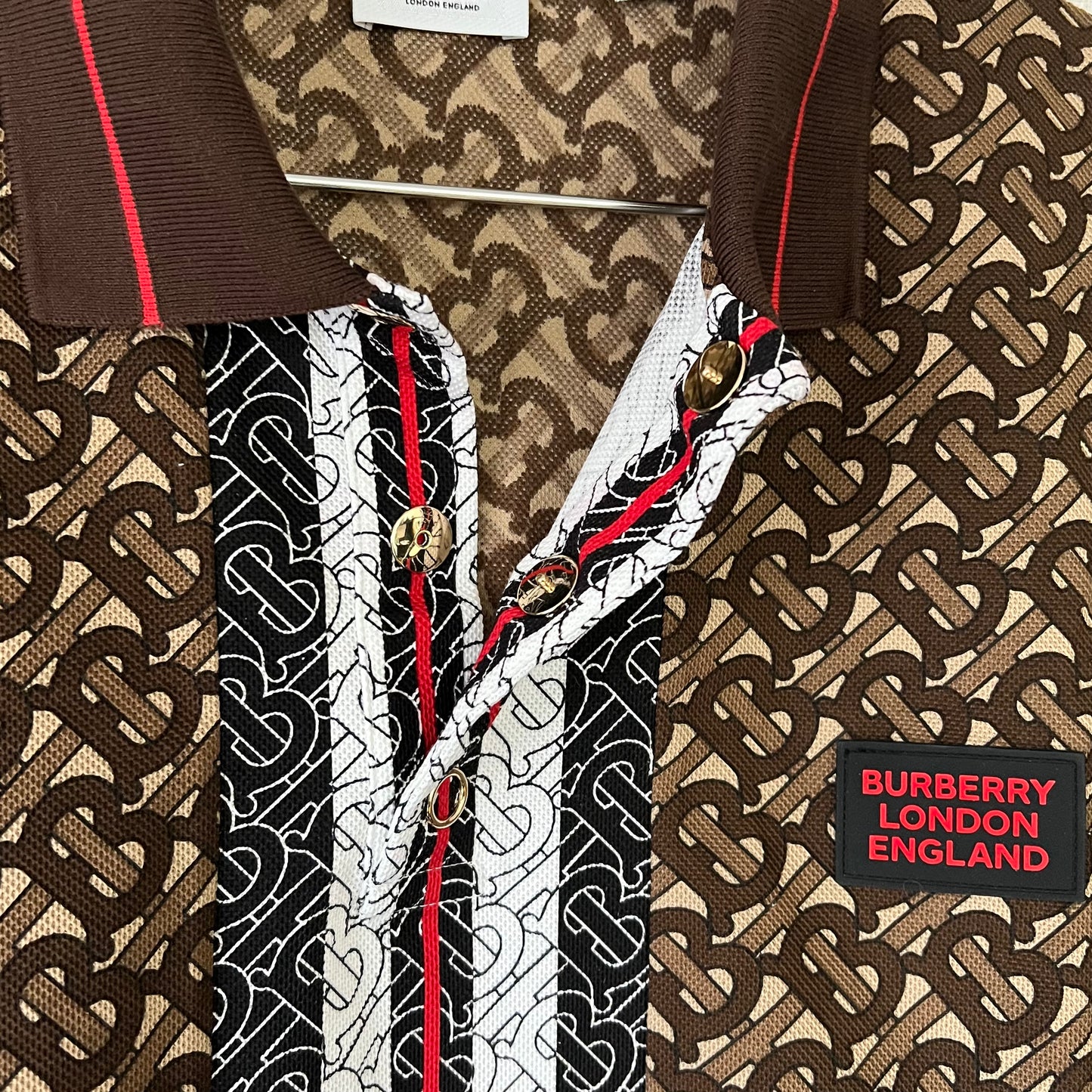 Burberry London Polo shirt in good condition, monogram