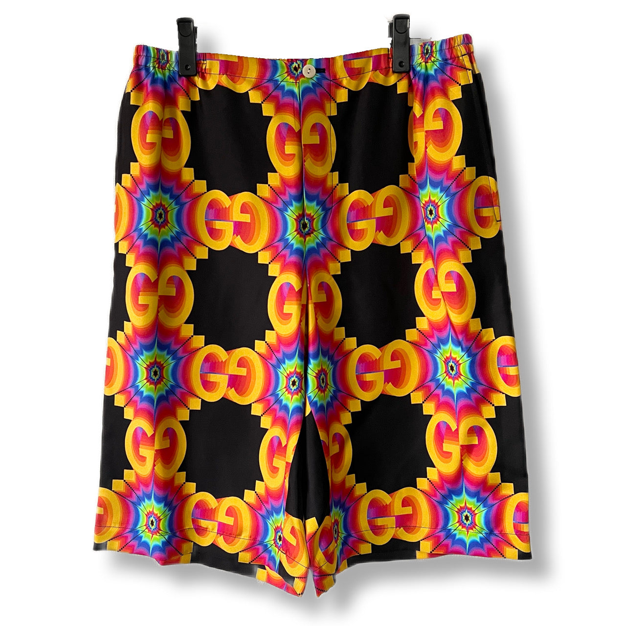 GUCCI グッチ　22ss ショートパンツ　ハーフパンツ　GG柄　カレイドスコープ　シルク